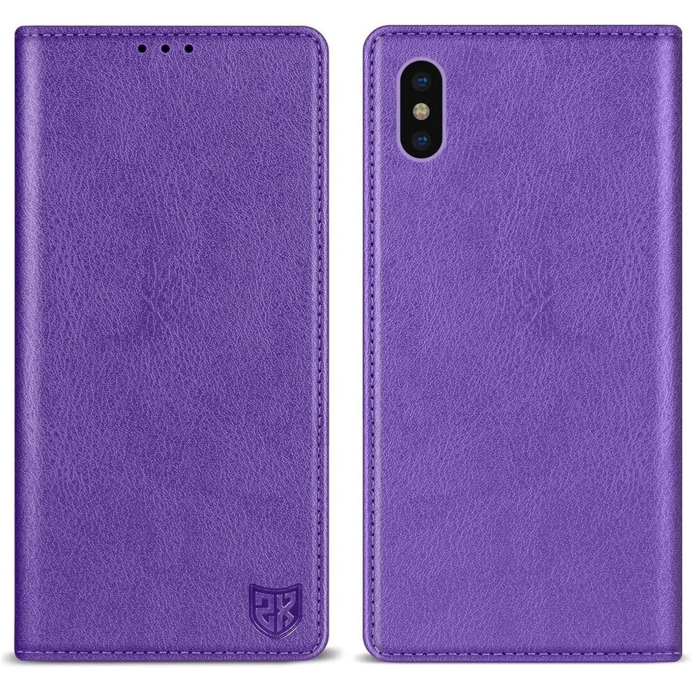 ZZXX for iPhone Xs Max Wallet Case with [RFID Blocking] Card Slot Stand, magnet
